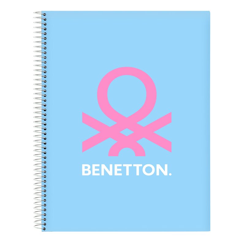 Carnet Benetton Spring Bleu ciel A4 120 Volets