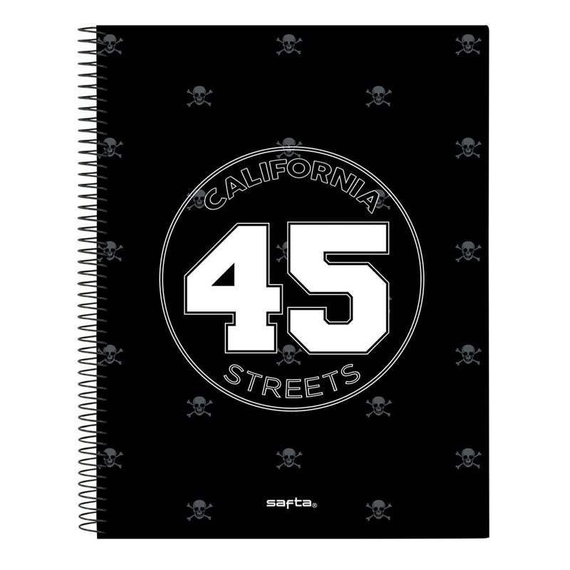 Carnet Safta California Noir A4 120 Volets