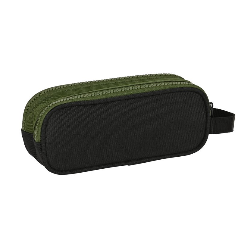 Image secondaire de Trousse Fourre-Tout Double Safta Dark forest Noir Vert 21 x 8 x 6 cm