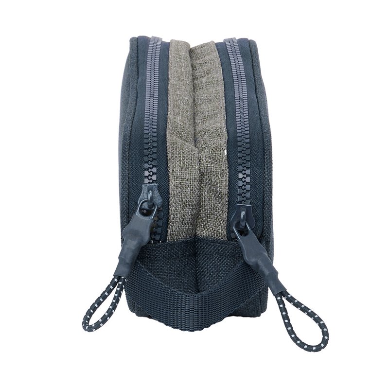 Image secondaire de Trousse Fourre-Tout Double Kappa Dark Navy Bleu Gris 21 x 6 x 8 cm