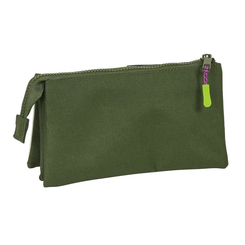 Image secondaire de Trousse Fourre-Tout Triple Munich Bright khaki Vert 22 x 12 x 3 cm