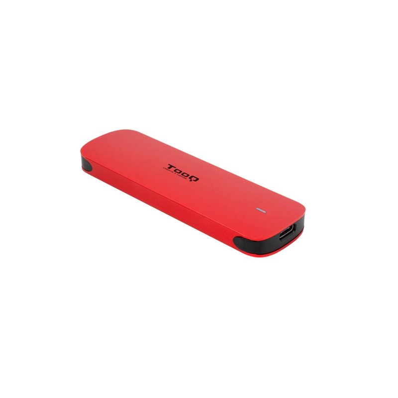 Tooq TQE-2201R Boîtier de disques de stockage Enceinte ssd Rouge M.2