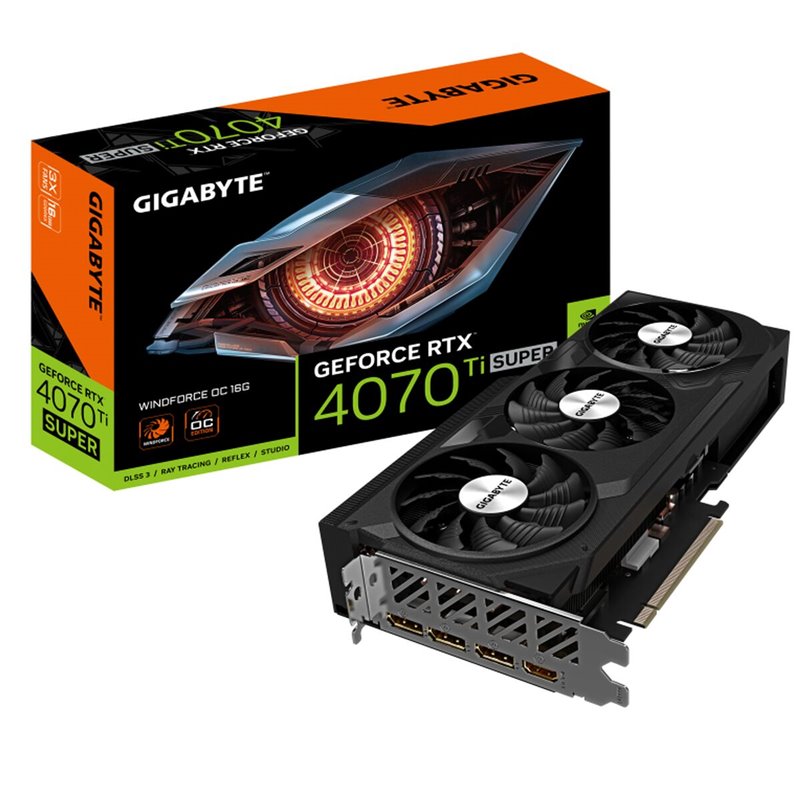 Gigabyte GeForce RTX 4070 Ti SUPER WINDFORCE OC 16G Nvidia 16 Go GDDR6X