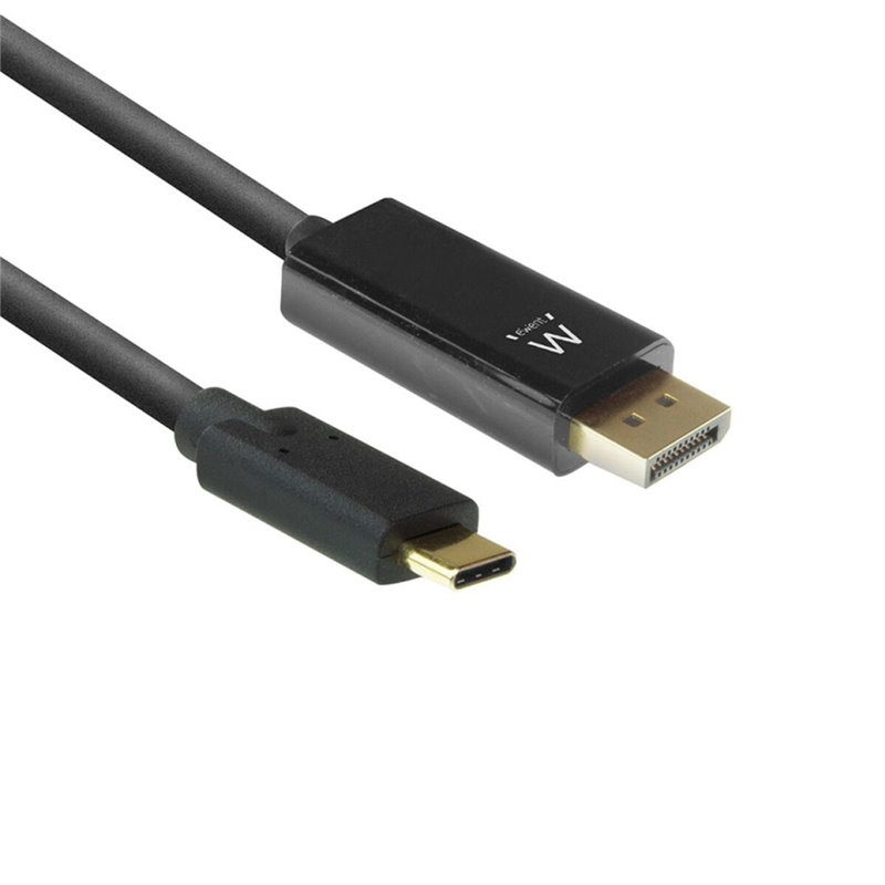 Ewent EW9826 câble vidéo et adaptateur 2 m USB Type-C DisplayPort Noir