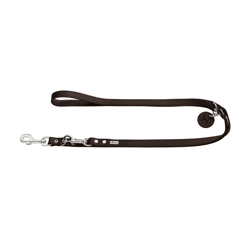 Laisse pour Chien Hunter Marron 2 m Réglable Cuir