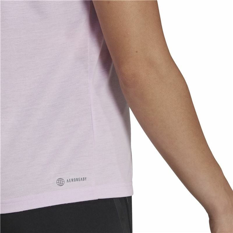 Image secondaire de T-Shirt à manches courtes femme Adidas trainning Floral Lila
