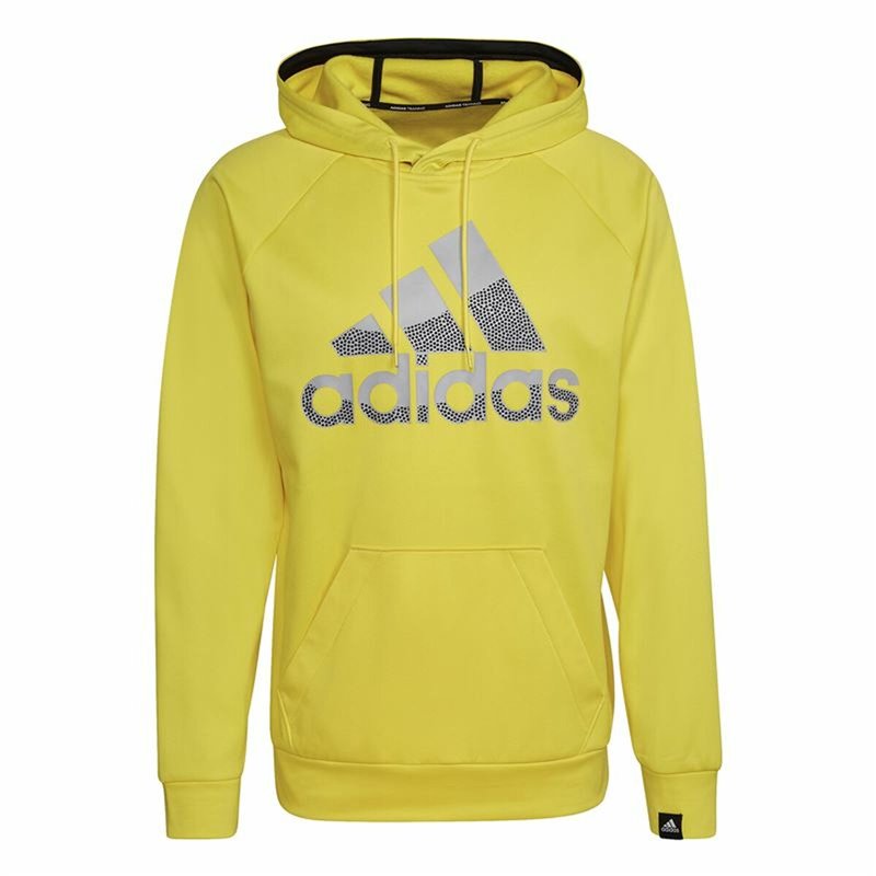 Sweat à capuche homme Adidas Game and Go Big Logo Jaune