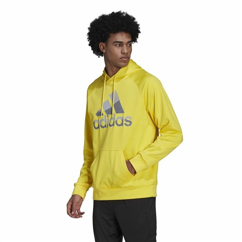 Image secondaire de Sweat à capuche homme Adidas Game and Go Big Logo Jaune