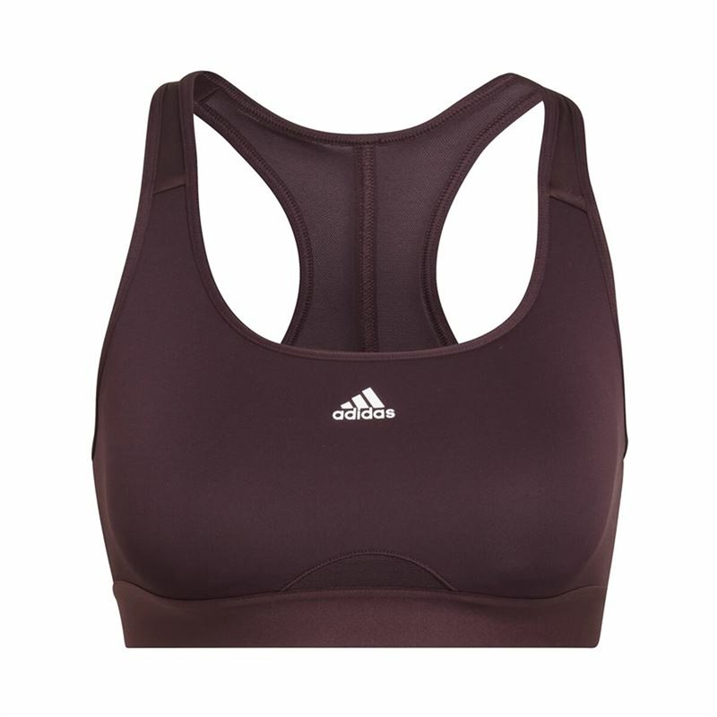 Soutien-Gorge de Sport Adidas Powerreact Violet foncé