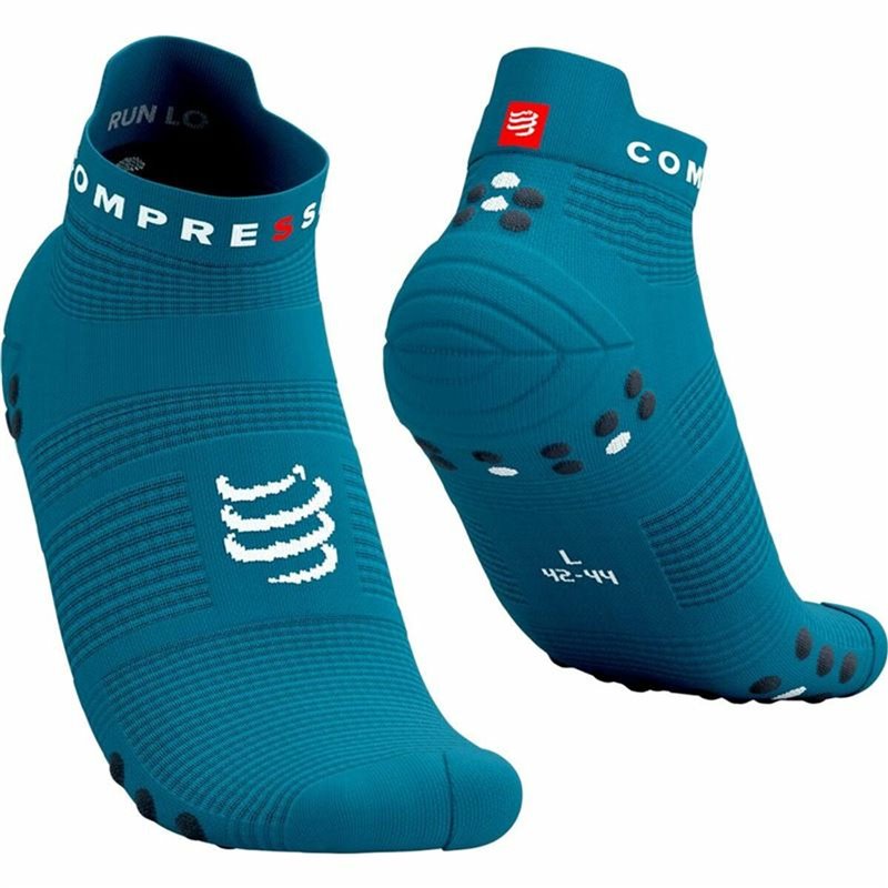 Socquettes de Sport v4.0 Compressport Pro Racing Bleu