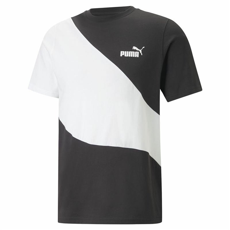 T-Shirt à manches courtes homme Puma Powert Blanc Noir