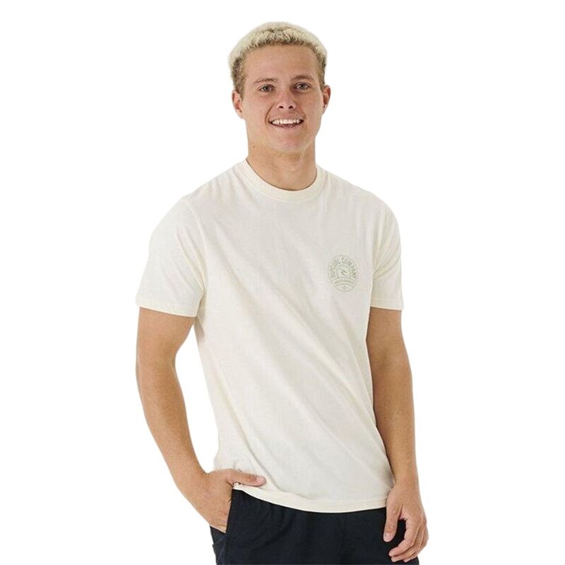 T-Shirt à manches courtes homme Rip Curl Stapler Blanc