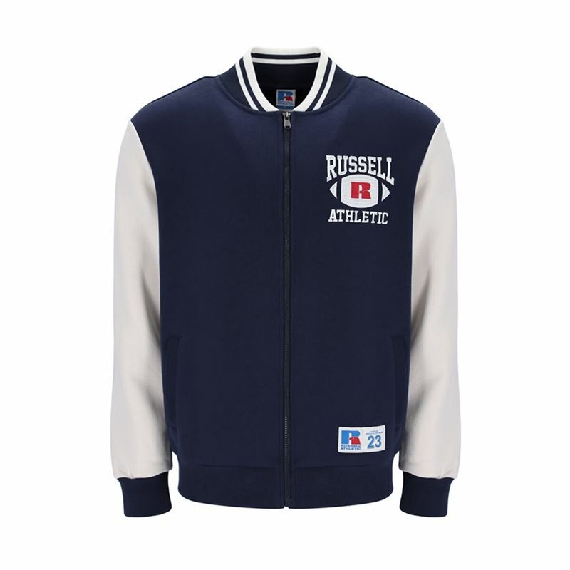 Veste de Sport pour Homme Russell Athletic Bomber Ty Blue marine