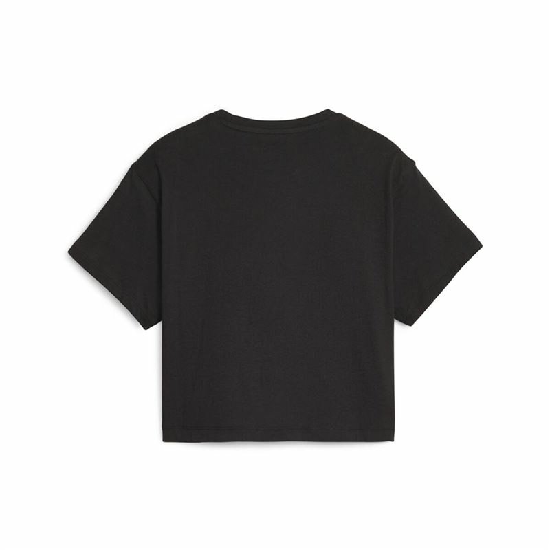 Image secondaire de T shirt à manches courtes Enfant Puma Girls Logo Cropped Noir