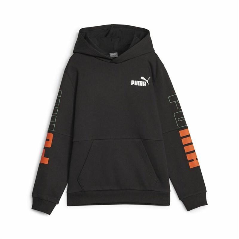 Sweat-Shirt Enfant Puma Power Colorblock Noir