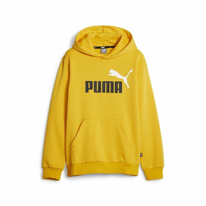 Sweat-Shirt Enfant Puma Ess+ 2 Col Big Logo Jaune