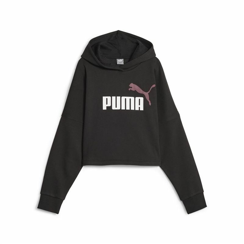 Sweat-Shirt Enfant Puma Ess Logo Croppedo Noir