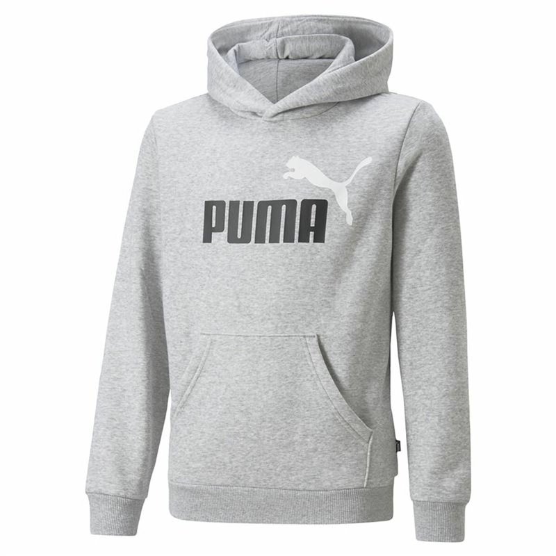 Sweat-Shirt Enfant Puma Ess+ 2 Col Big Logo Gris clair