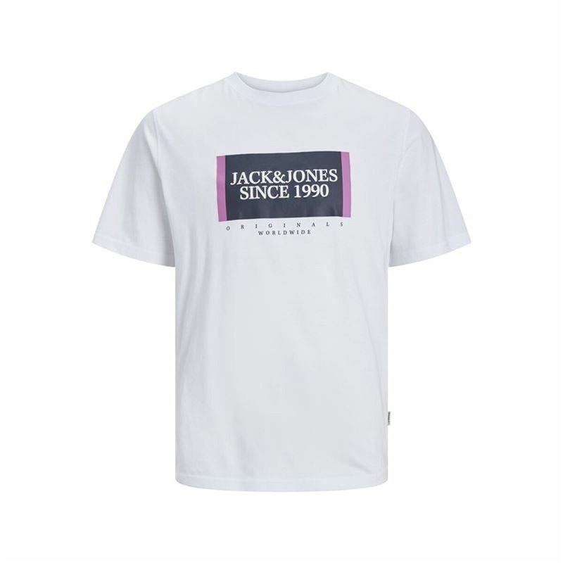 T-Shirt à manches courtes homme Jack & Jones Lafayette Box Blanc