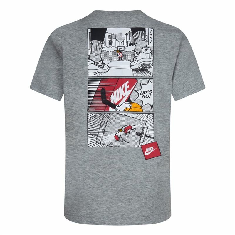 Image secondaire de T shirt à manches courtes Enfant Nike Icons Of Play Gris