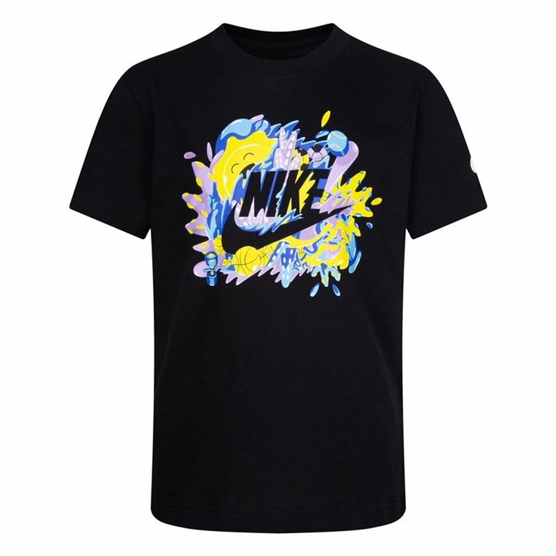 T shirt à manches courtes Enfant Nike Sport Splash Noir