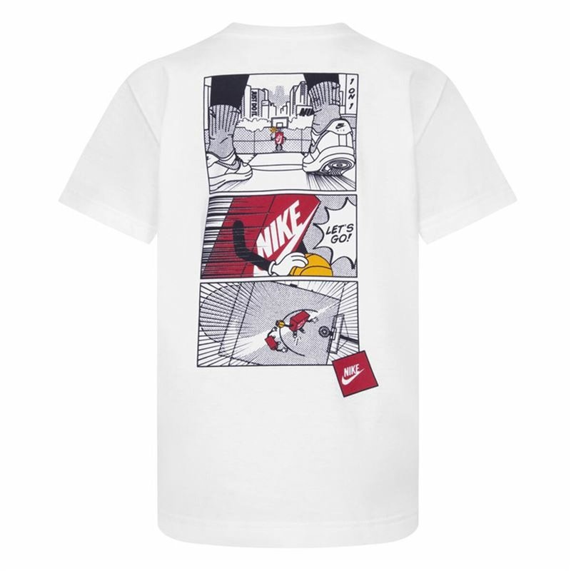 Image secondaire de T shirt à manches courtes Enfant Nike Icons Of Play Blanc