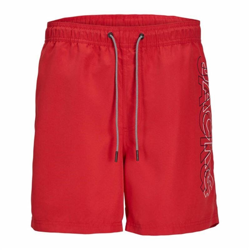 Maillot de bain Enfant Jack & Jones Double Logo Ly Sn Mni Rouge