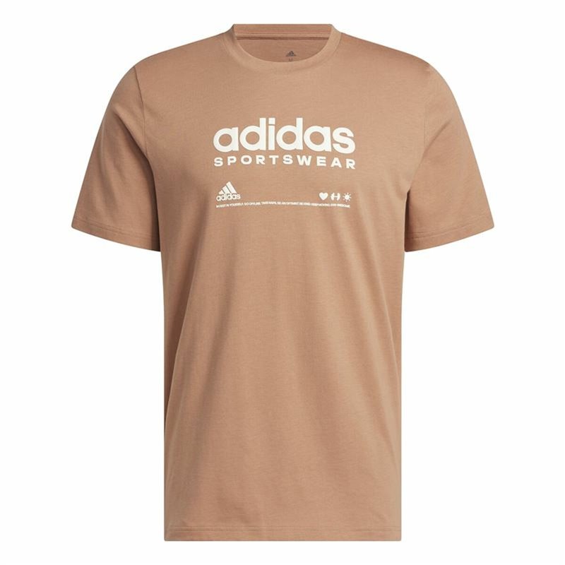 T-Shirt à manches courtes homme Adidas Lounge Marron