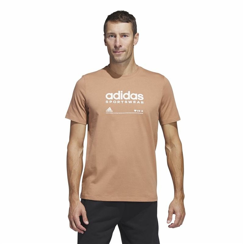 Image secondaire de T-Shirt à manches courtes homme Adidas Lounge Marron