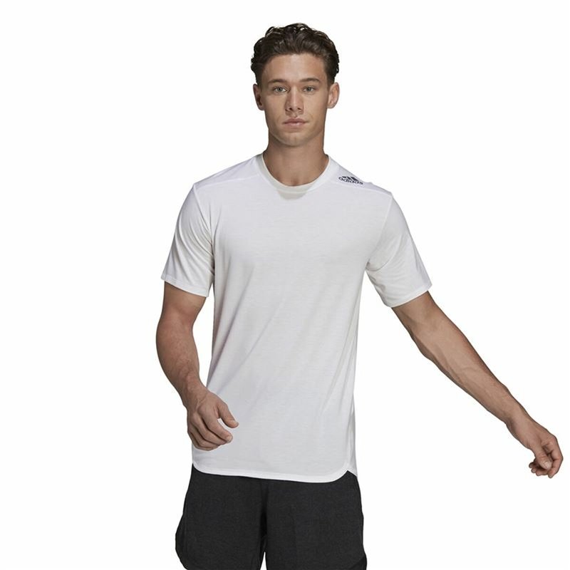 Image secondaire de T-Shirt à manches courtes homme Adidas D4T Blanc