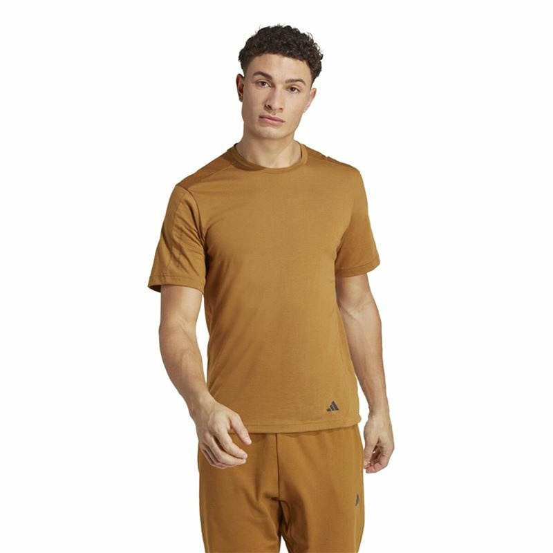 Image secondaire de T-Shirt à manches courtes homme Adidas Yoga Base Marron