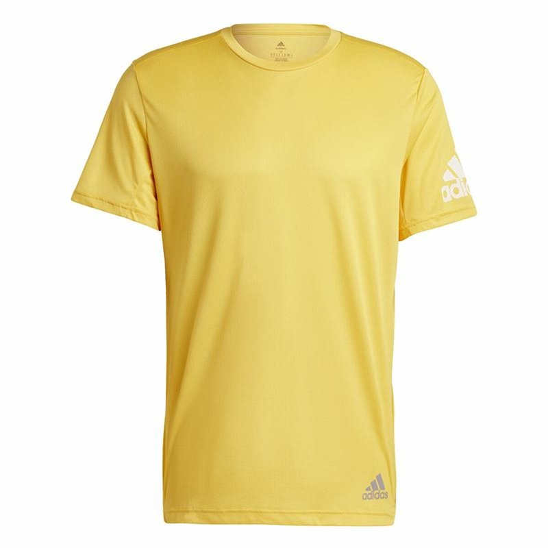 T-Shirt à manches courtes homme Adidas Run It Jaune