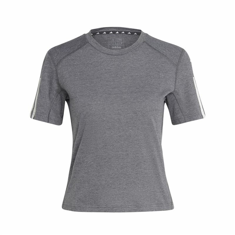 T-Shirt à manches courtes femme Adidas 3 stripes Essentials Gris clair