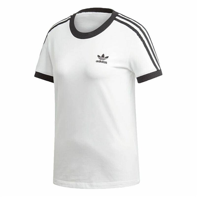 T-Shirt à manches courtes femme Adidas 3 stripes Blanc