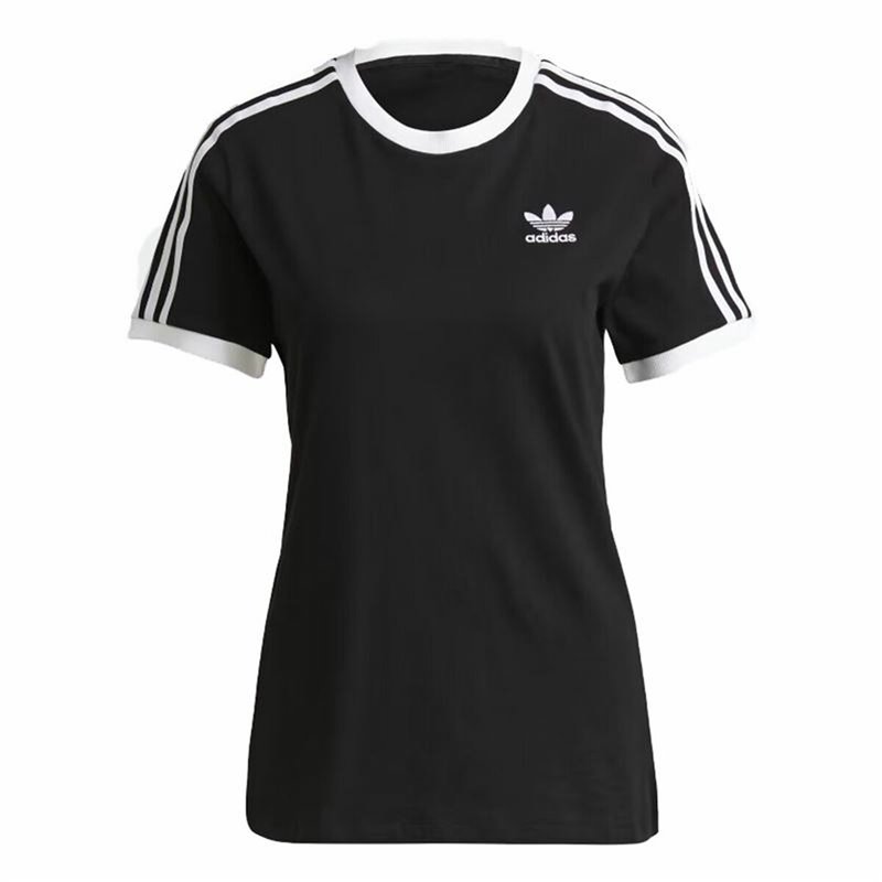 T-Shirt à manches courtes femme Adidas 3 stripes Noir