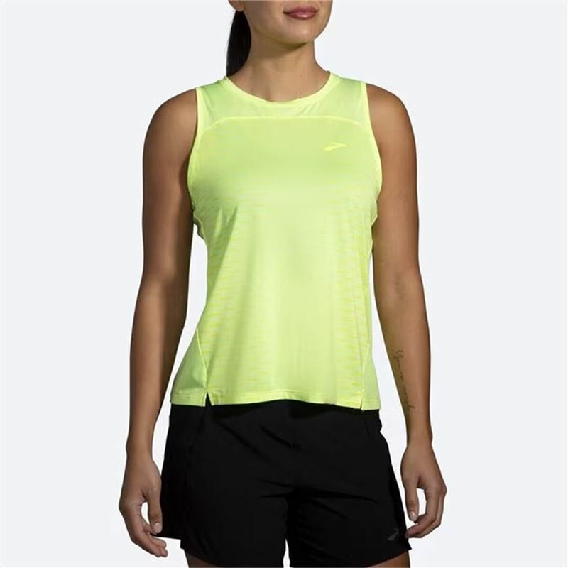 Image secondaire de Maillot de Corps sans Manches pour Femme Brooks Sprint Free 2.0 Jaune