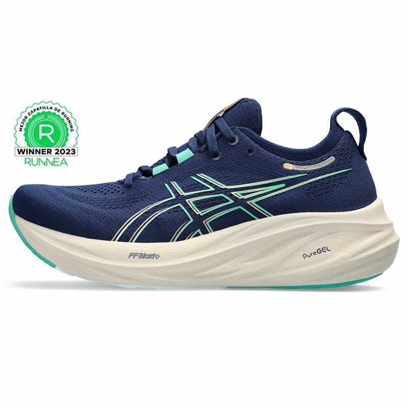 Image secondaire de Chaussures de sport pour femme Asics Gel-Nimbus 26 Bleu