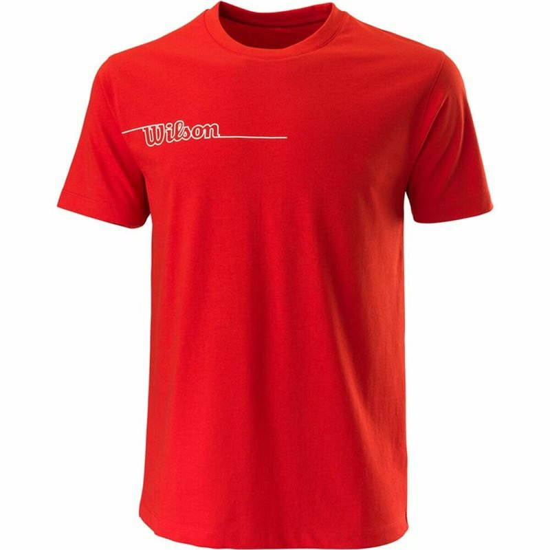 T-Shirt à manches courtes homme Wilson Team II Teach Rouge