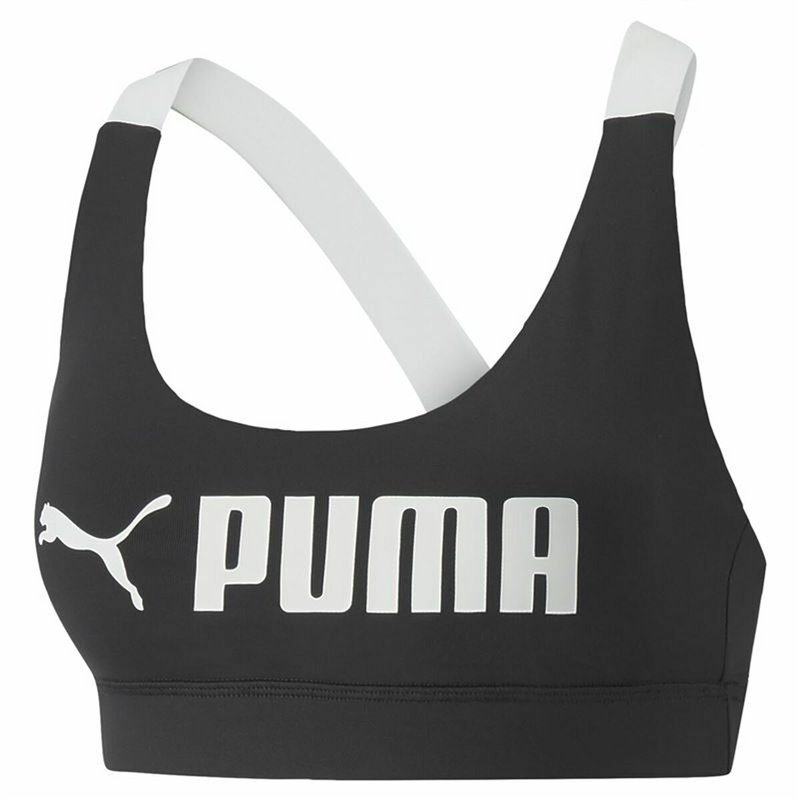 Soutien-Gorge de Sport Puma Noir Blanc Multicouleur