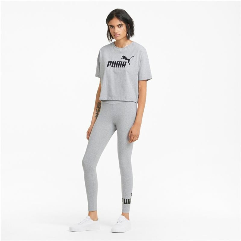 Image secondaire de Leggings de Sport pour Femmes Puma Essentials Logo Gris clair