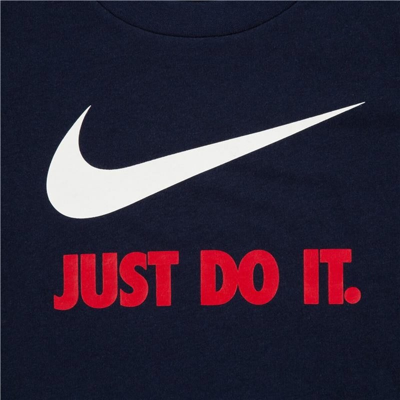 Image secondaire de T shirt à manches courtes Enfant Nike Swoosh Blue marine