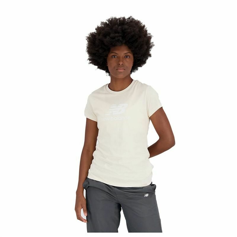 Image secondaire de T-Shirt à manches courtes femme New Balance Essentials Beige