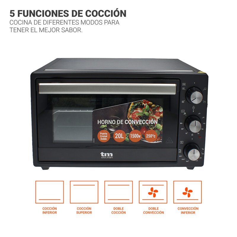 Image secondaire de Four à convection TM Electron 20 L 20 L 250ºC