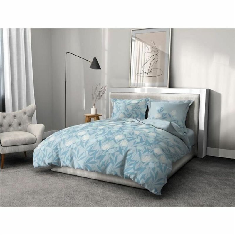 Parure de couette Home Linge Passion Bleu 220 x 240 cm