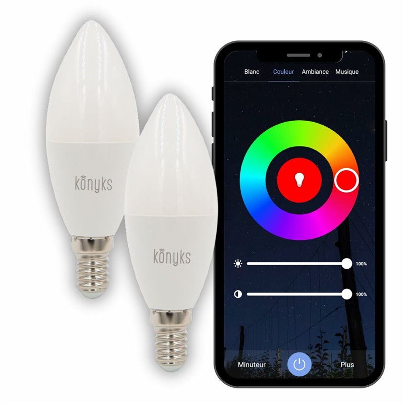 Image secondaire de Ampoule LED Bougie Konyks e14 Blanc