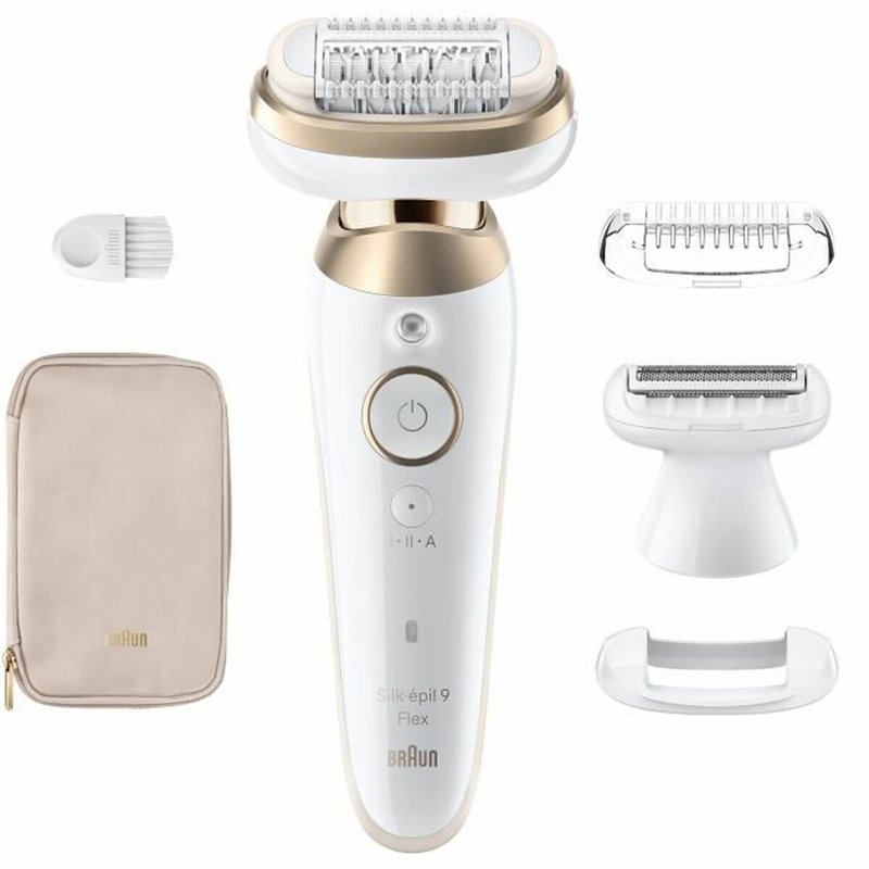 Braun Silk-épil 9 Flex 9-041 3D 40 pince(s) Or, Blanc