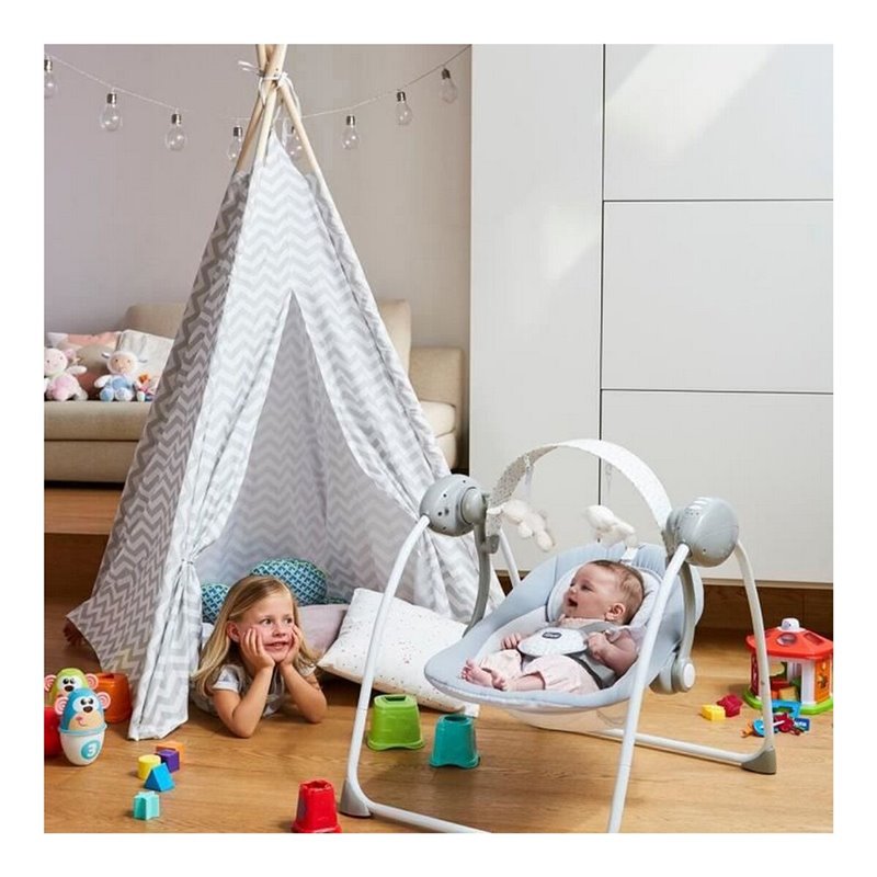 Image secondaire de Fauteuil à Bascule Chicco Relax & Play Swing Gris Blanc