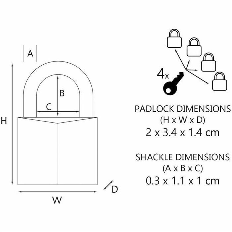 Image secondaire de Cadenas pour Bagages Master Lock