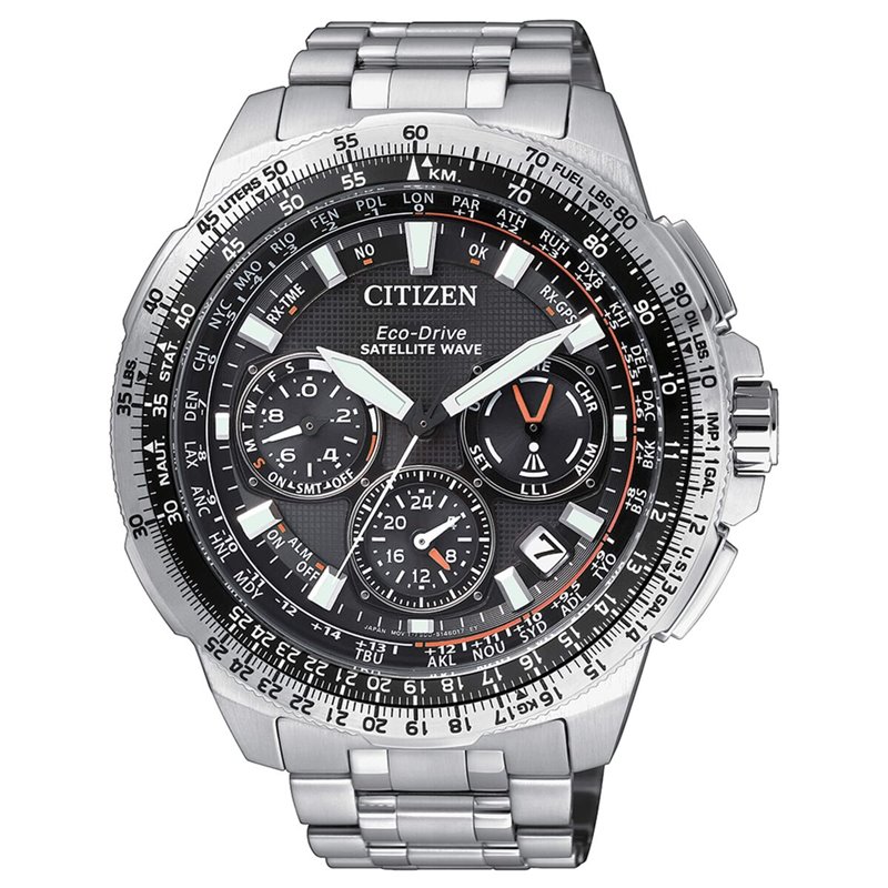 Image secondaire de Montre Homme Citizen CC9020-54E (Ø 47 mm) Noir Argenté