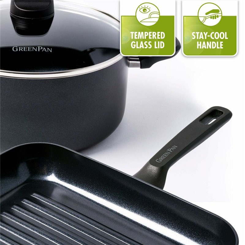 Image secondaire de Poêle Green Pan MEMPHIS 28cm Noir Aluminium Ø 28 cm